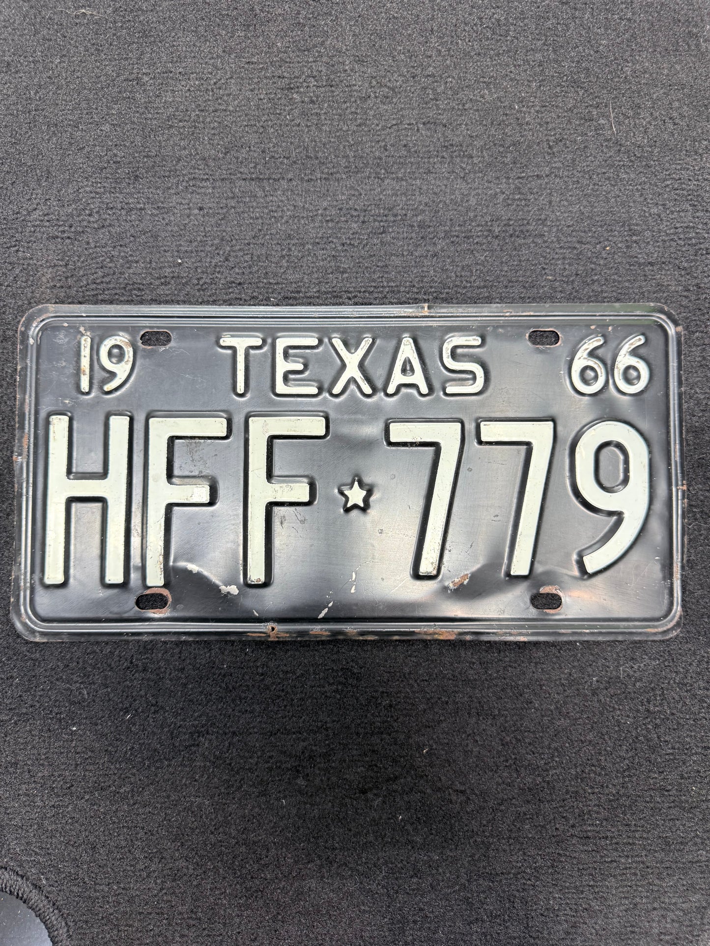 1966 Texas license plate