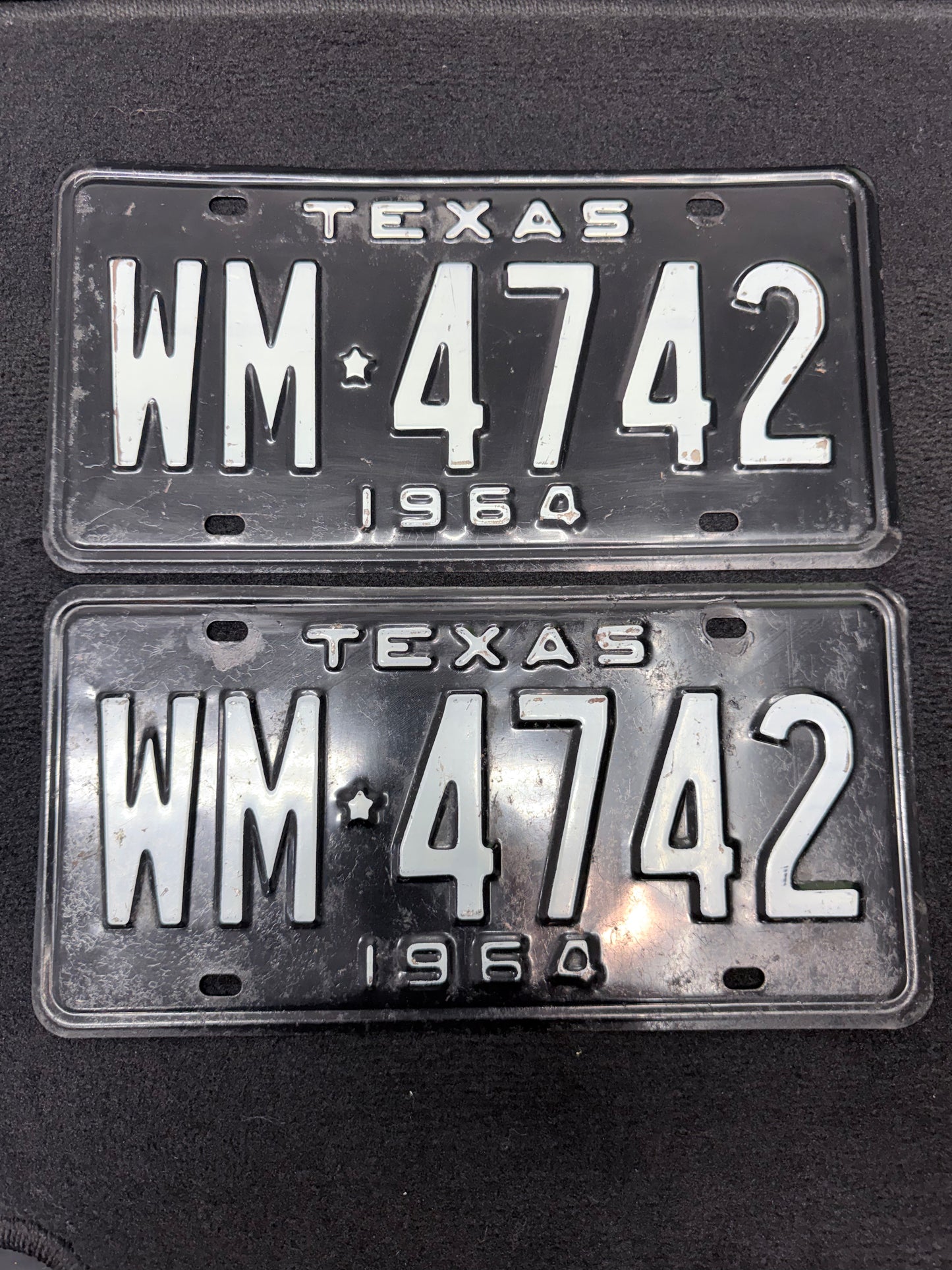1964 Texas License Plates