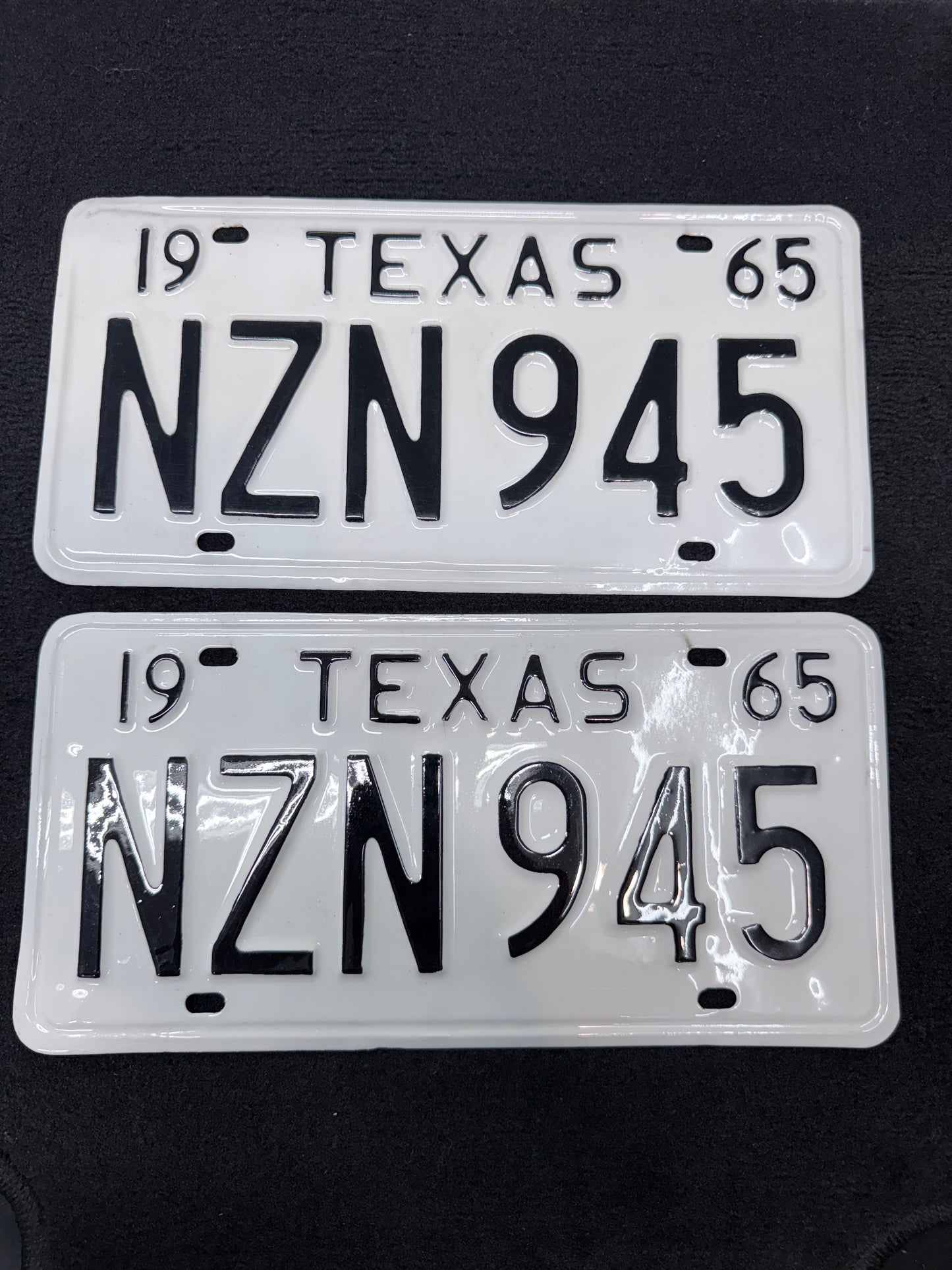 1965 Texas License Plates