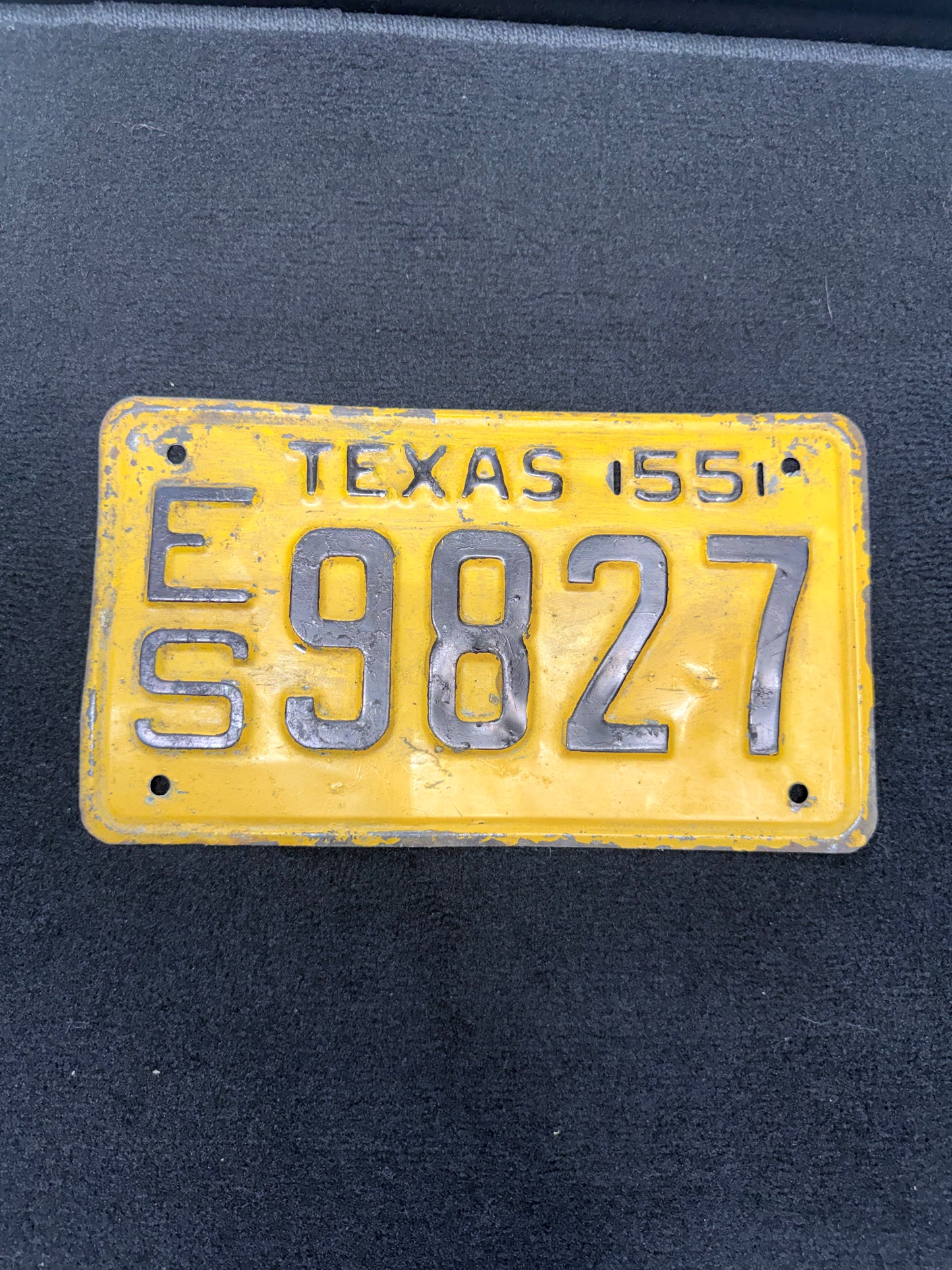 1955 Texas License Plate