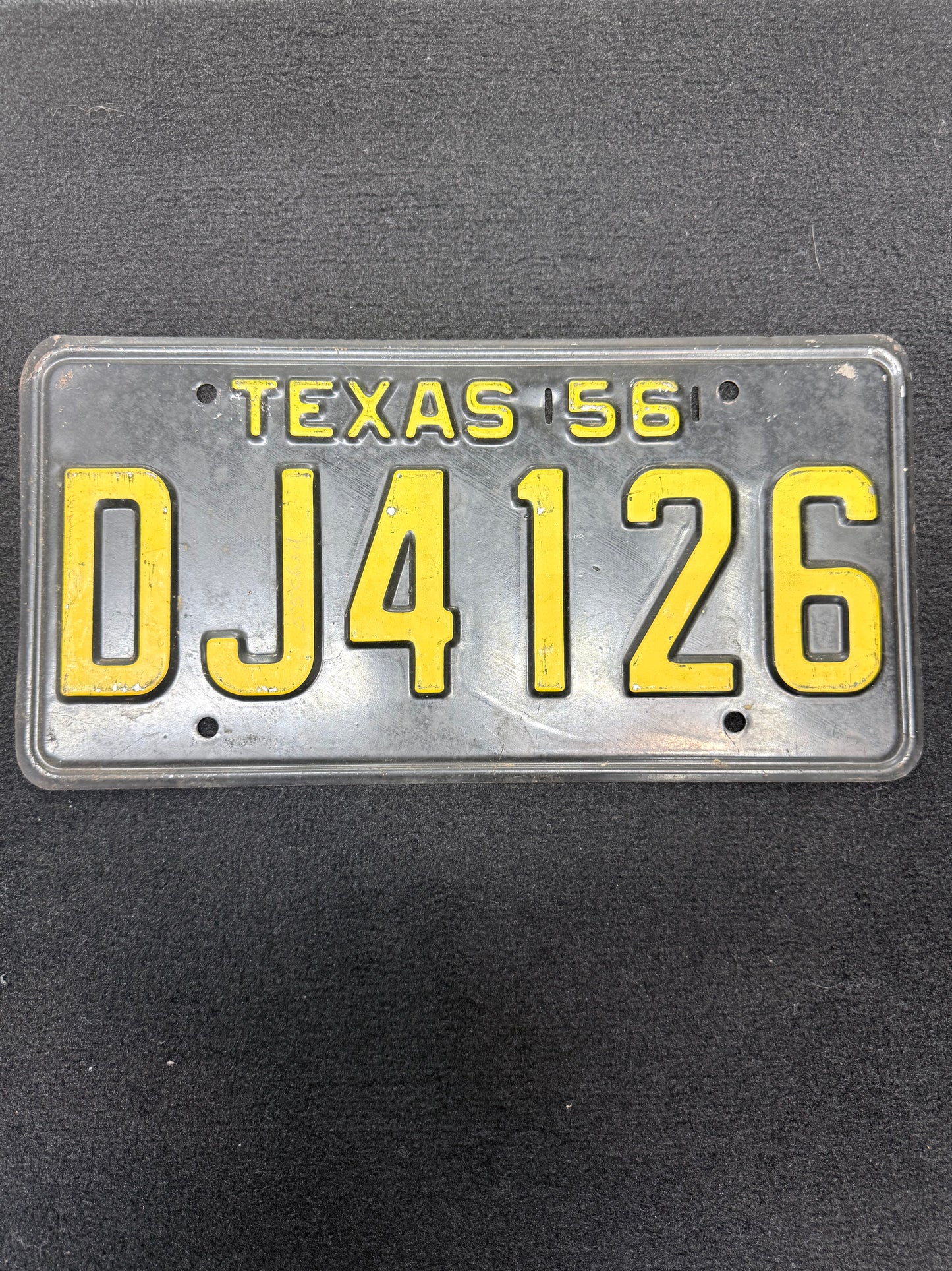 1956 Texas License Plate
