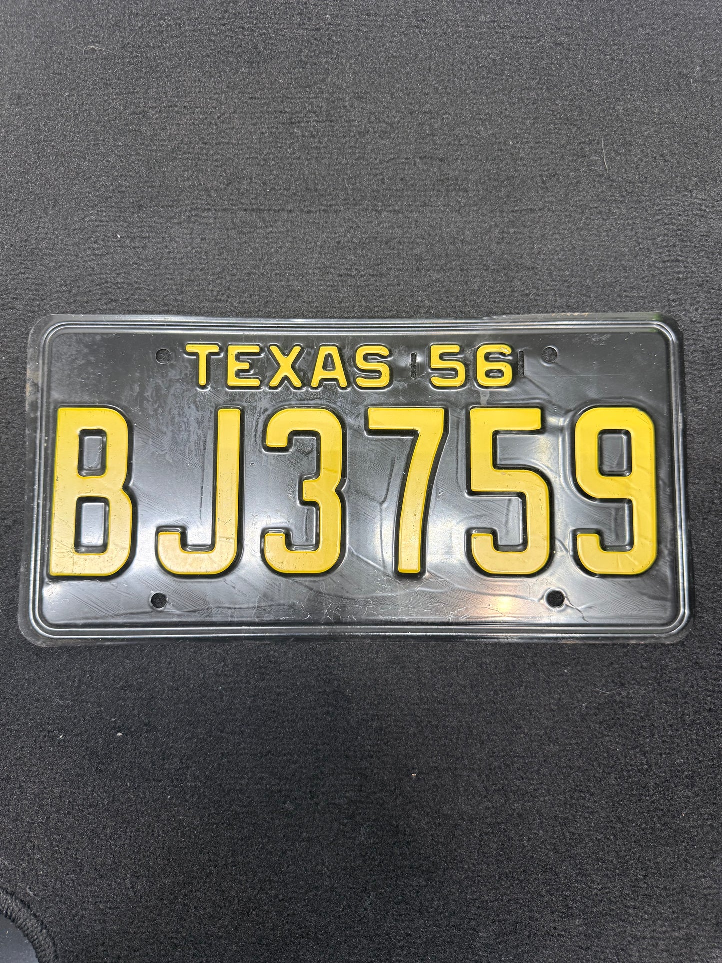 1956 Texas License Plate