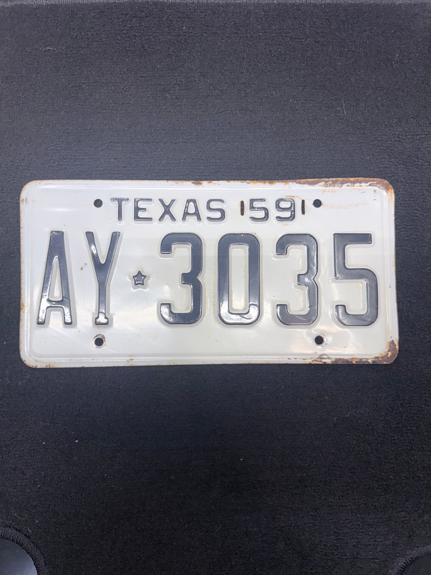 1959 Texas License Plate