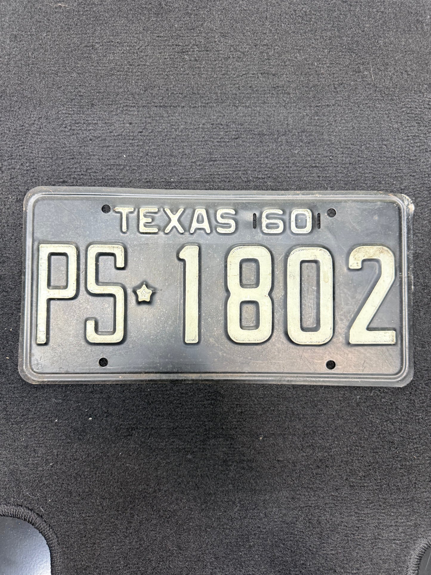 1960 Texas License Plate