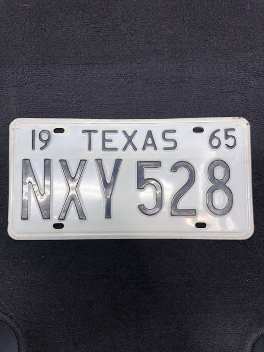 1965 Texas license plate