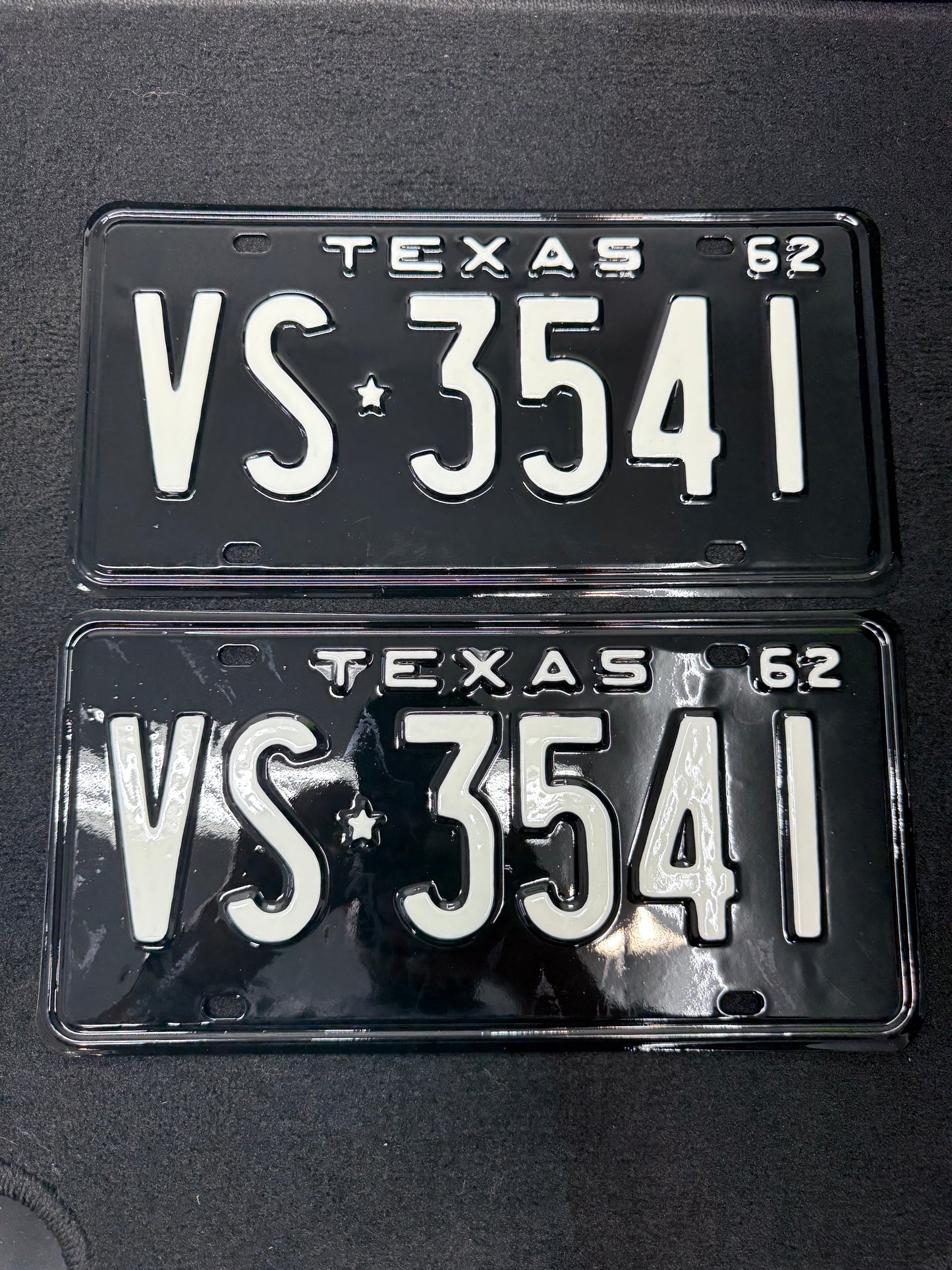 1962 Texas License Plates