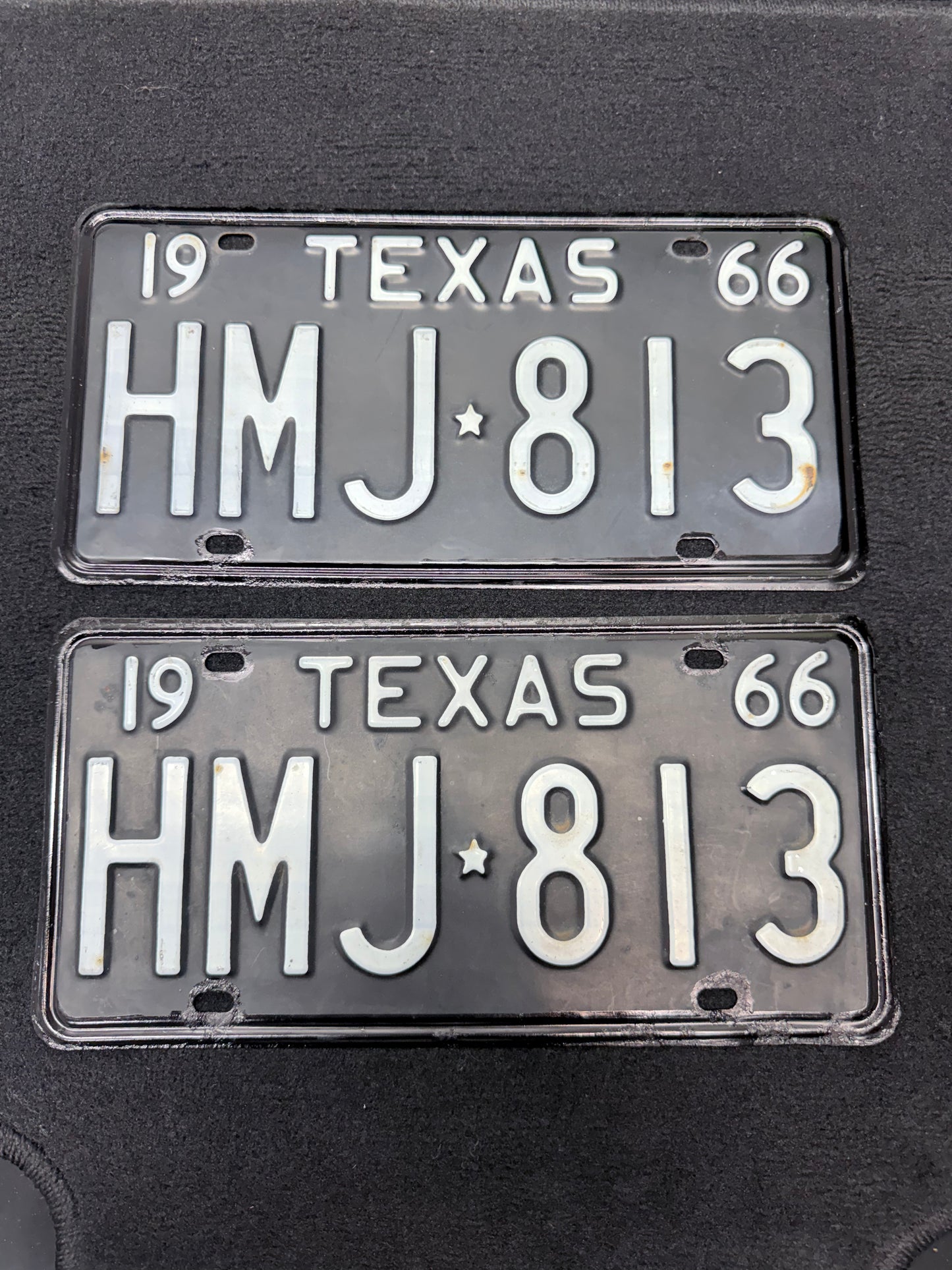 1966 Texas License Plates
