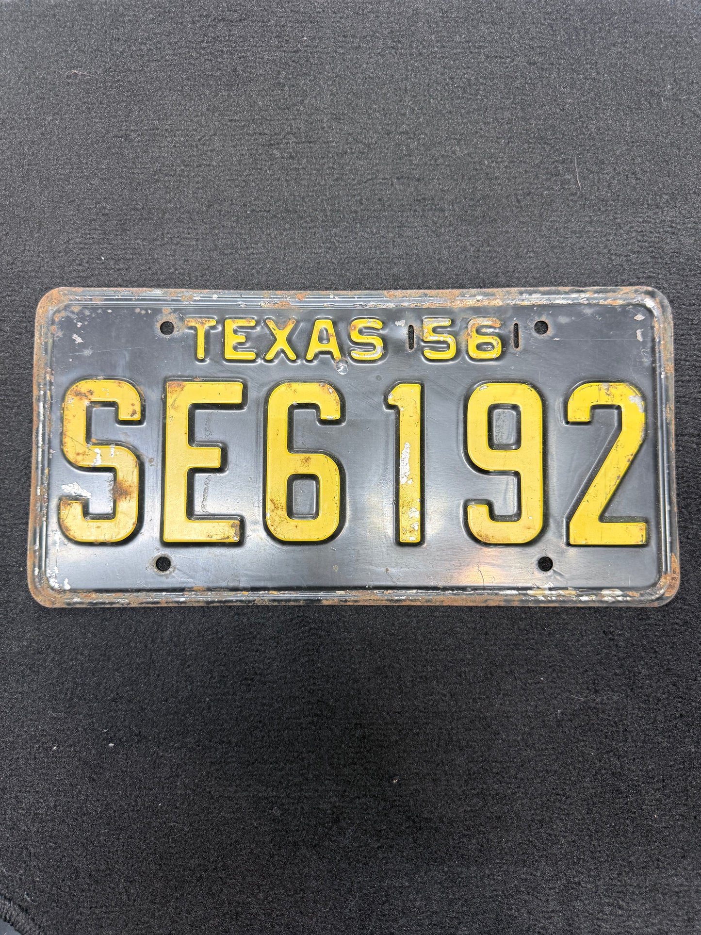 1956 Texas License Plate