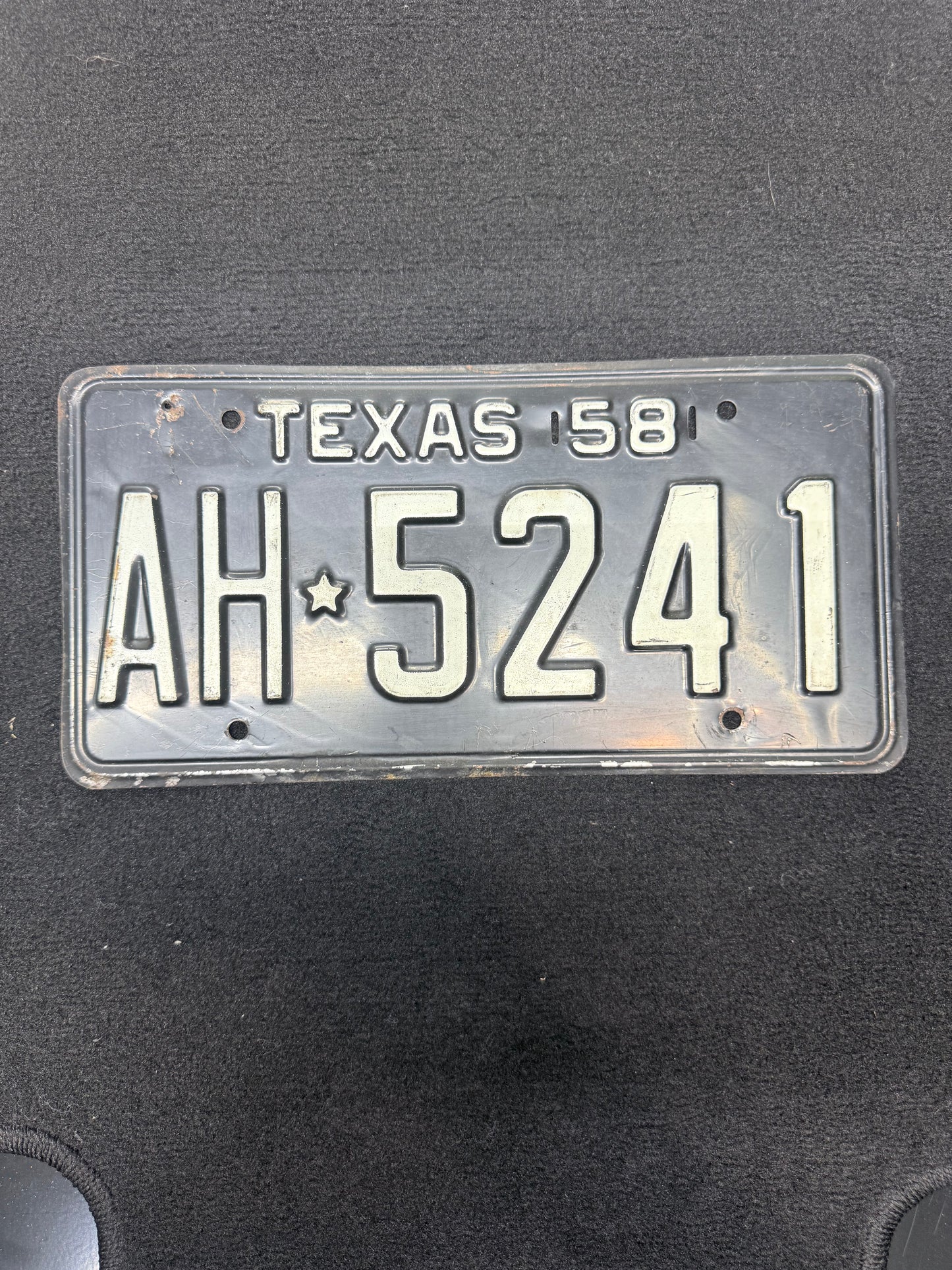 1958 Texas License Plate