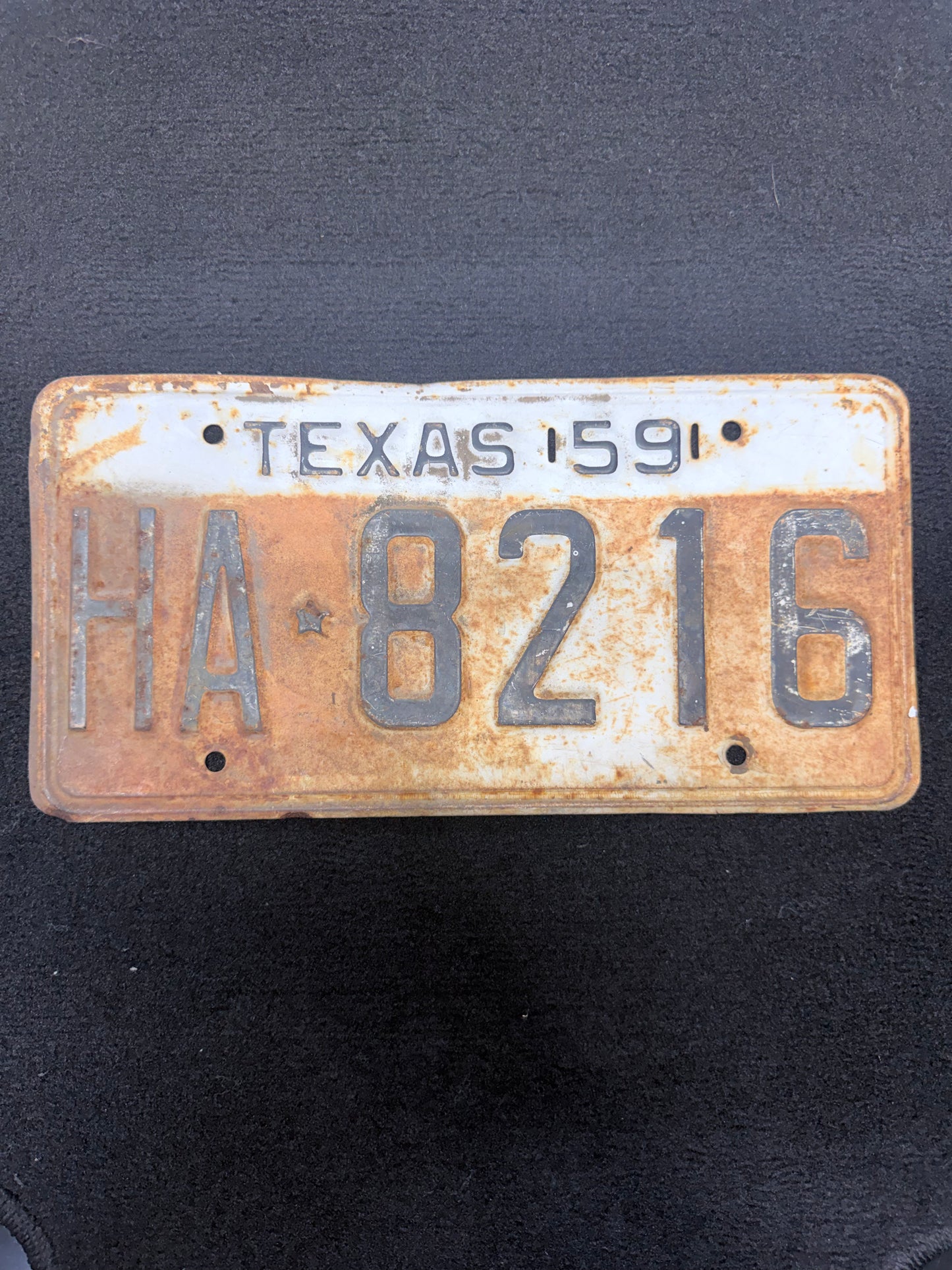 1959 Texas License Plate