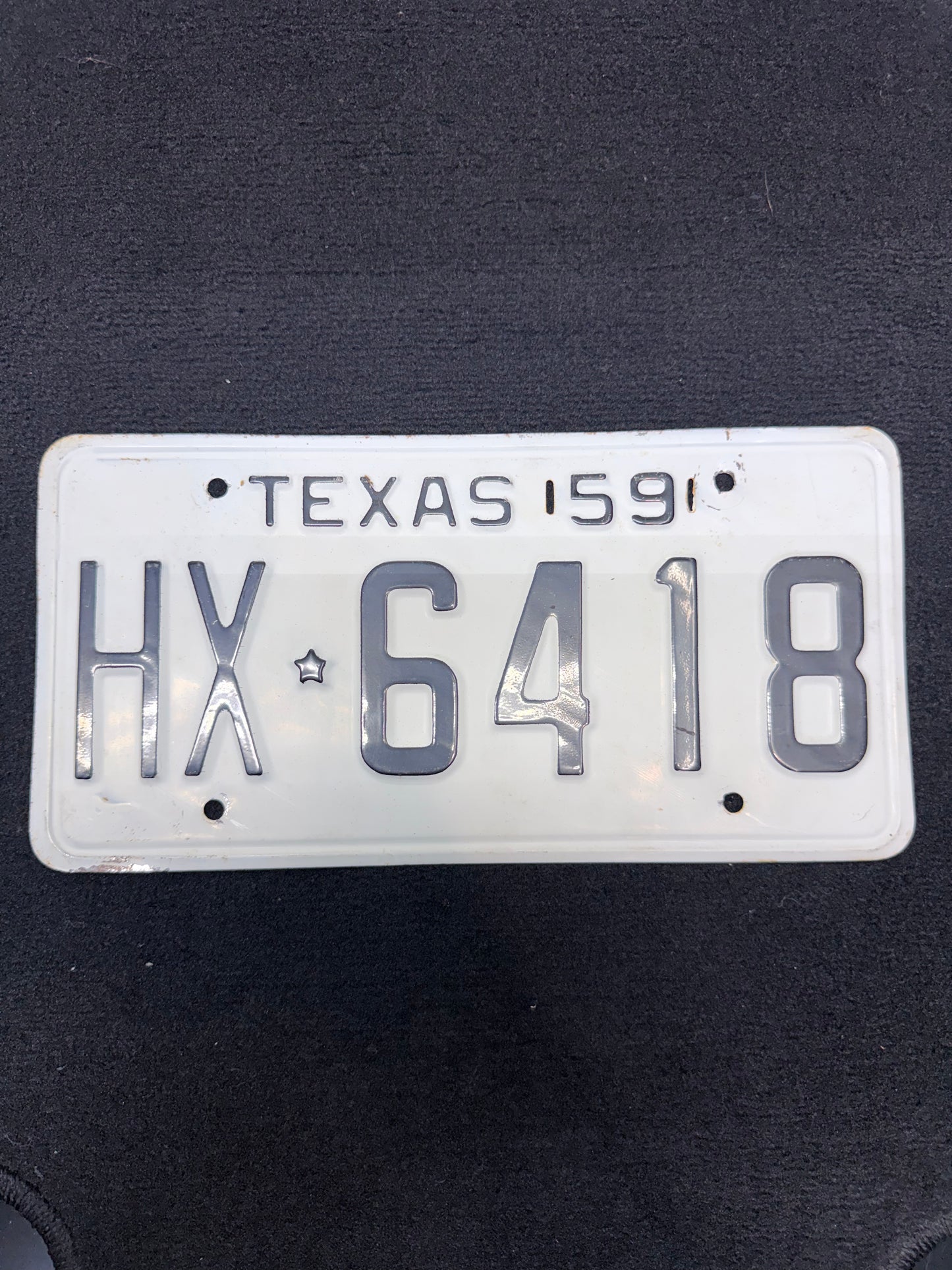 1959 Texas License Plate