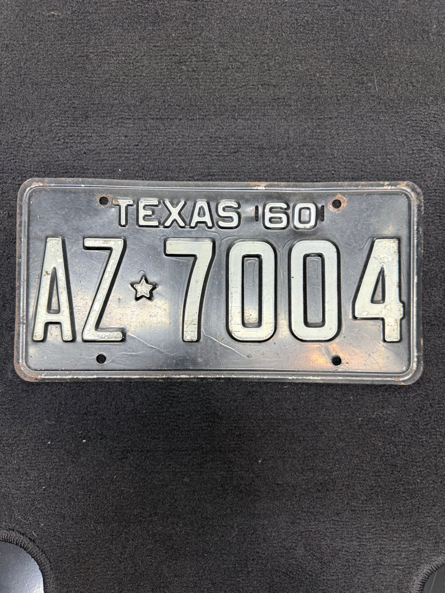 1960 Texas License Plate