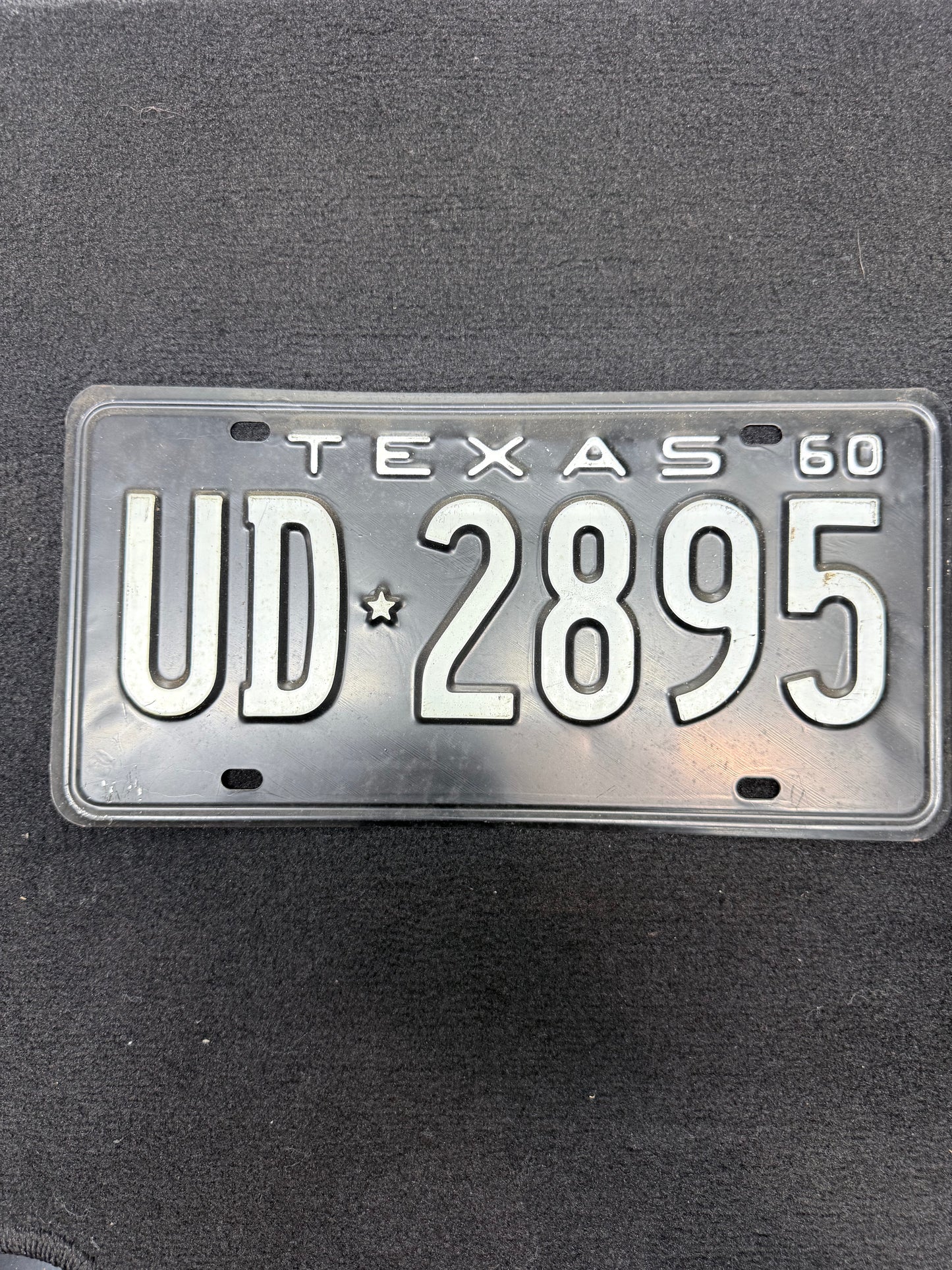 1960 Texas License Plate