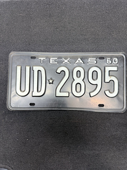 1960 Texas License Plate