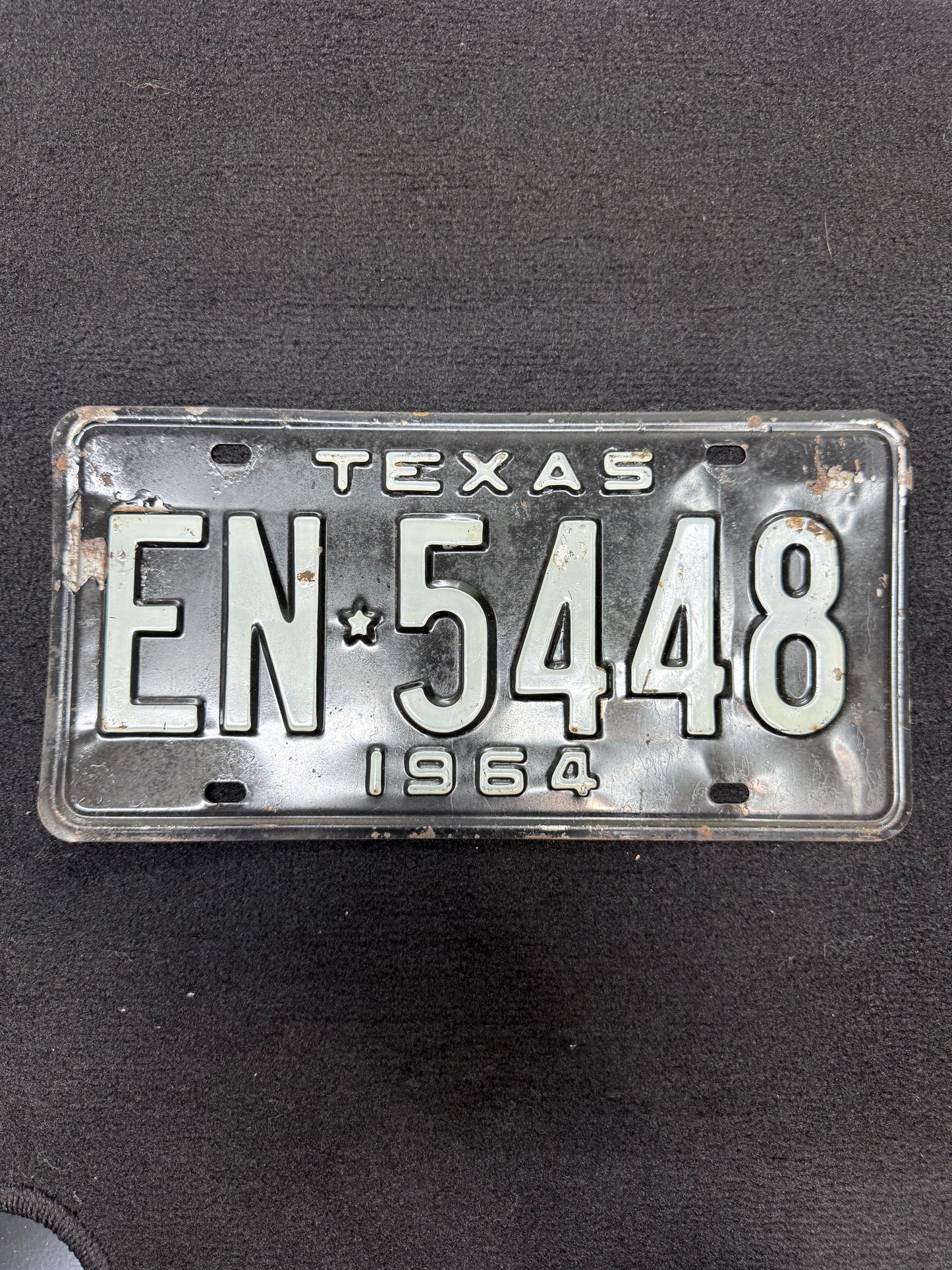 1964 Texas License Plate