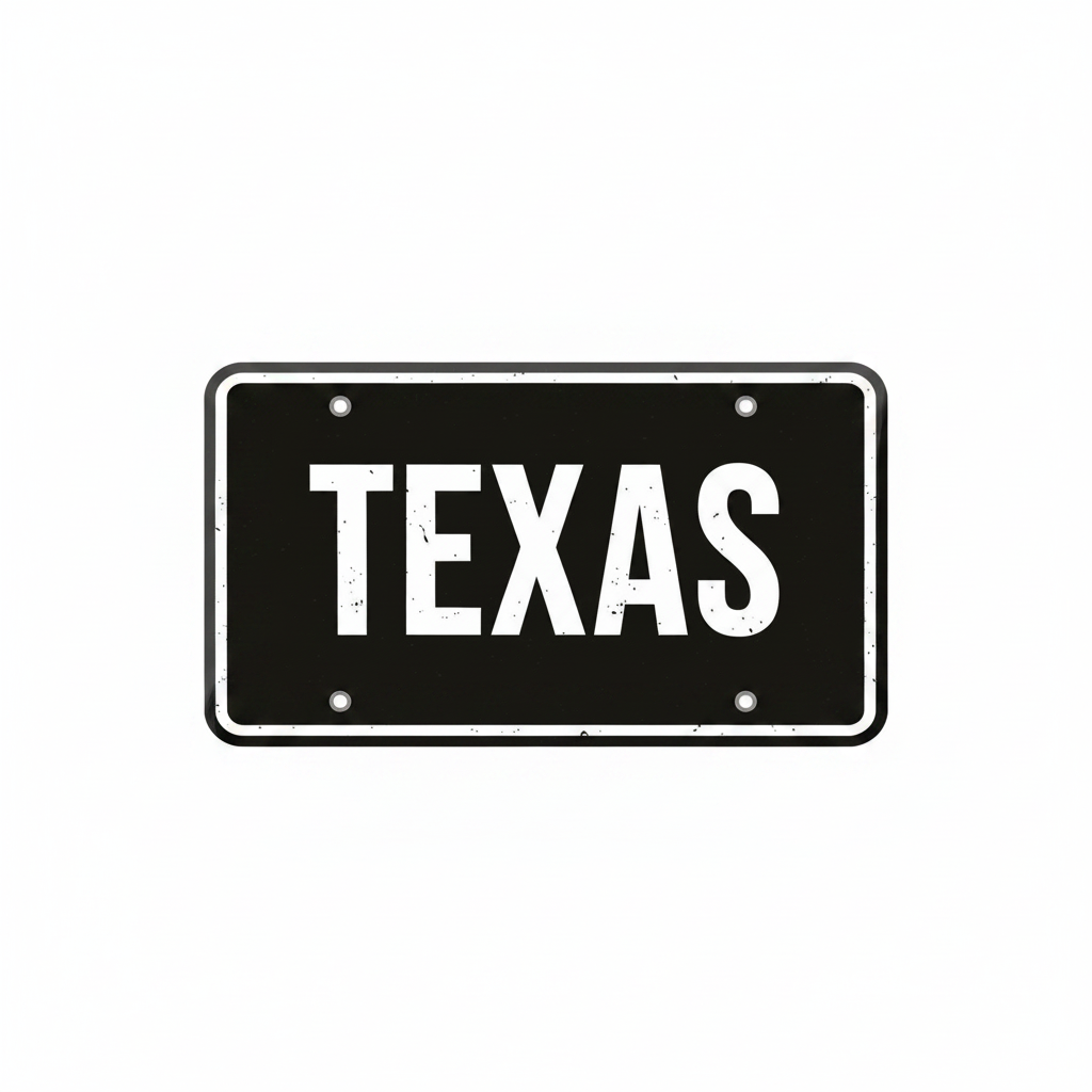 Old Texas License Plates